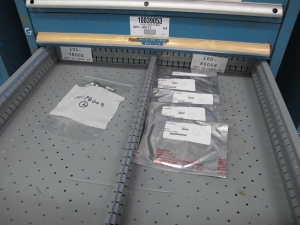 LISTA HEAVY DUTY 10-DRAWER PARTS CABINET W/ CONTENTS (W-44) LOADING & HANDLING FEE $25-